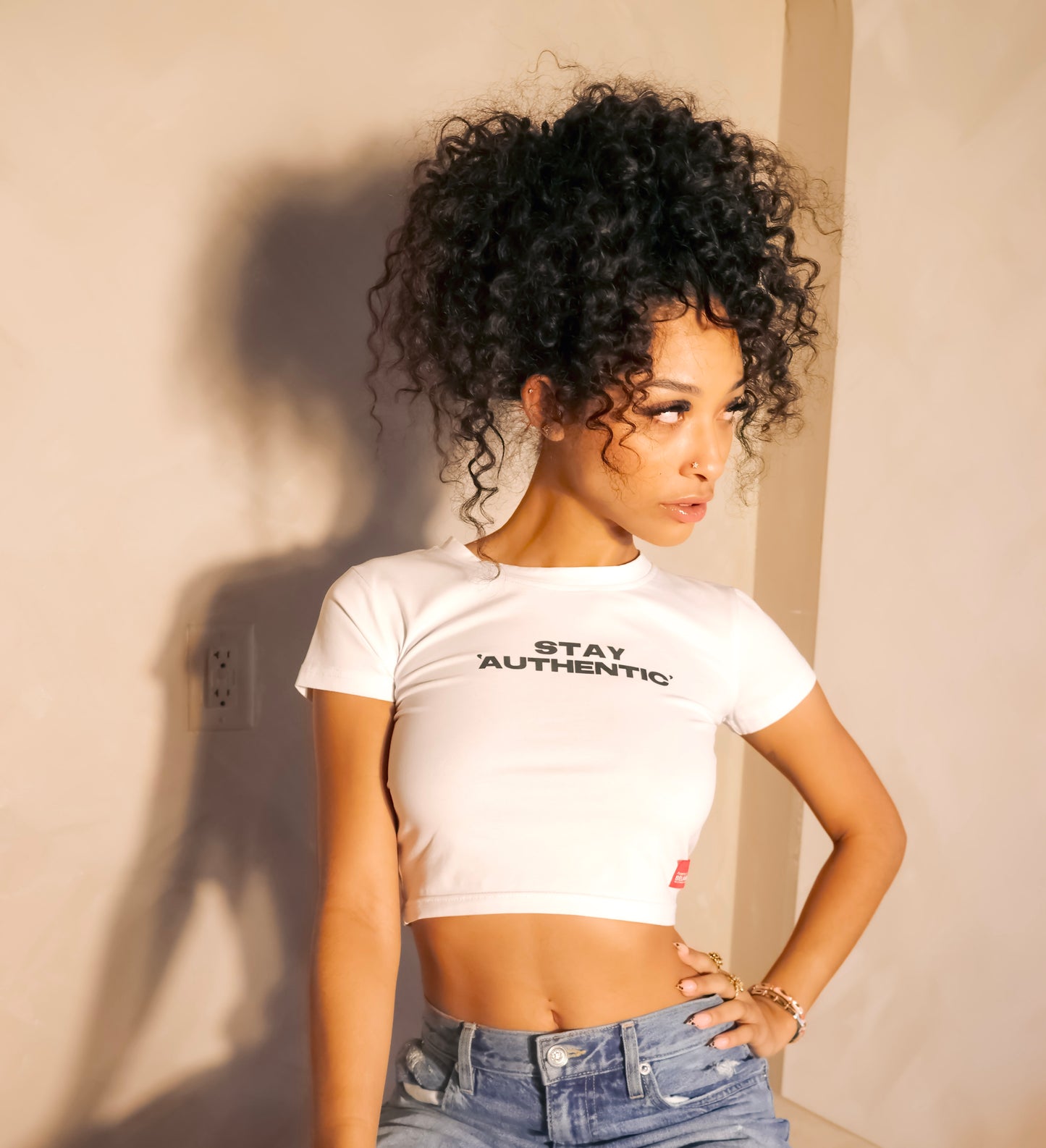 Stay Authentic Baby Tee